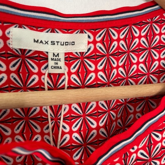 Max Studio | Red Tiered Maxi Dress - Picture 6 of 8